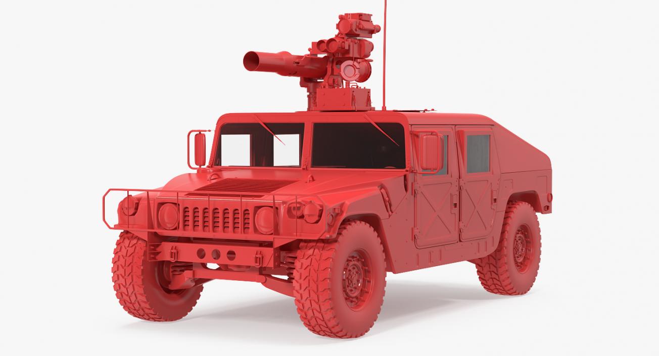 3D model HMMWV TOW Missile Carrier M966