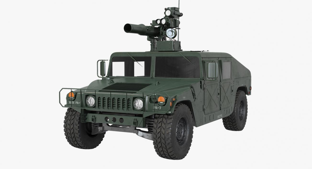 3D model HMMWV TOW Missile Carrier M966