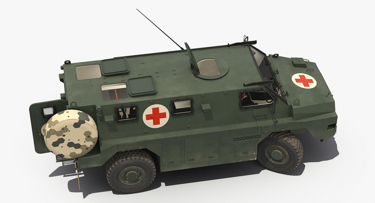 Medic Bushmaster MR6 Rigged 3D