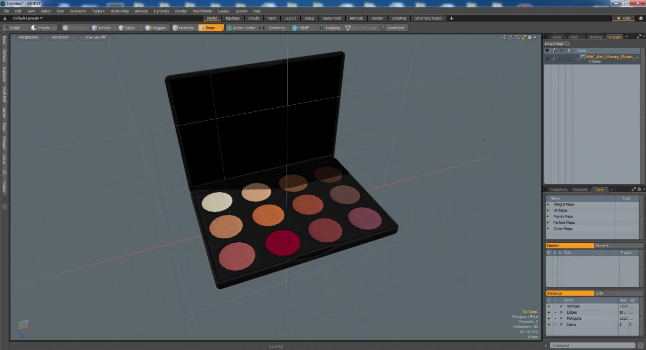 3D MAC Art Library Flame Boyant Eyeshadow Palette