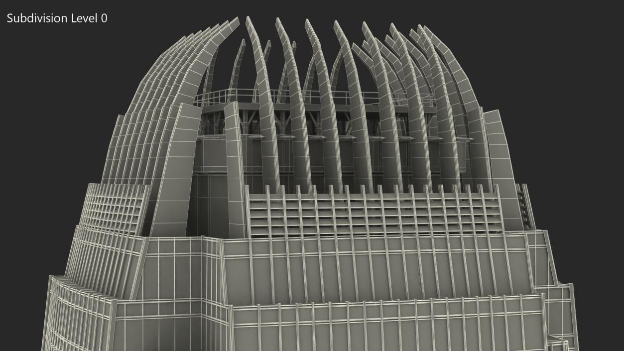 International Finance Centre Hong Kong Night 3D model