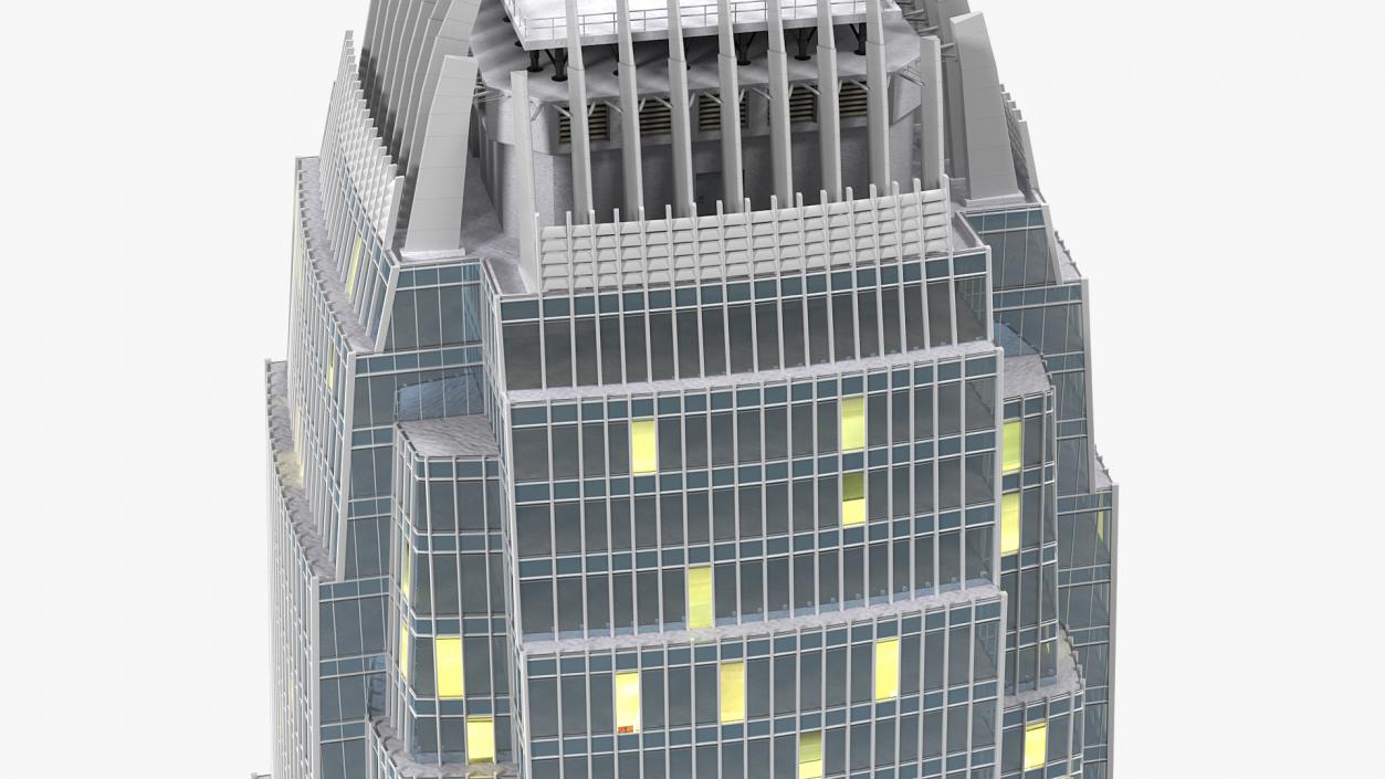 International Finance Centre Hong Kong Night 3D model