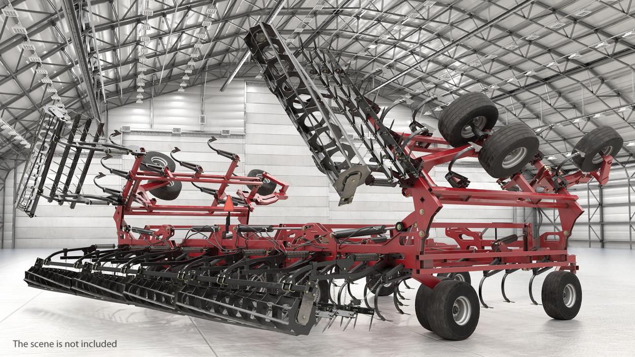 3D CASE Tiger-Mate 255 Field Cultivator Rigged model