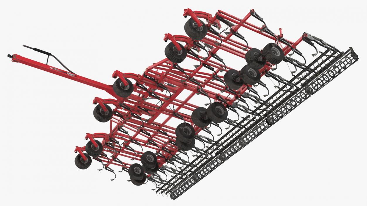 3D CASE Tiger-Mate 255 Field Cultivator Rigged model