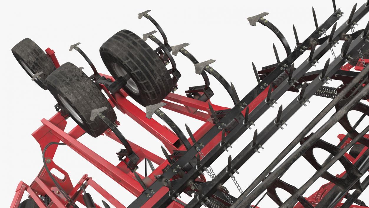 3D CASE Tiger-Mate 255 Field Cultivator Rigged model