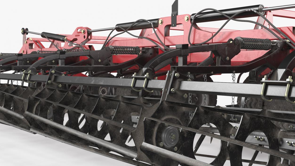 3D CASE Tiger-Mate 255 Field Cultivator Rigged model