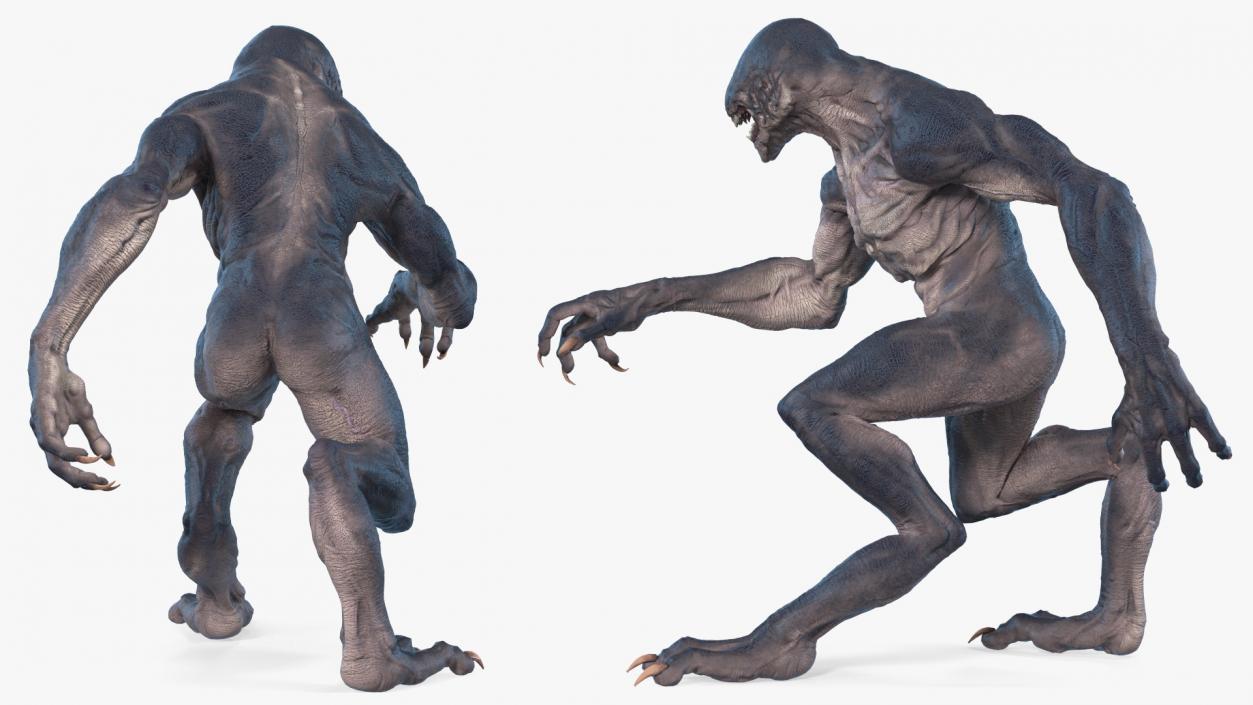 Monster Creature Walking Pose 3D model