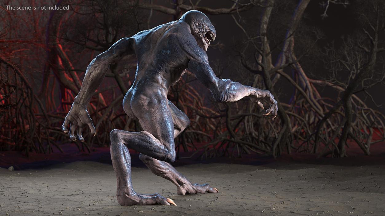 Monster Creature Walking Pose 3D model