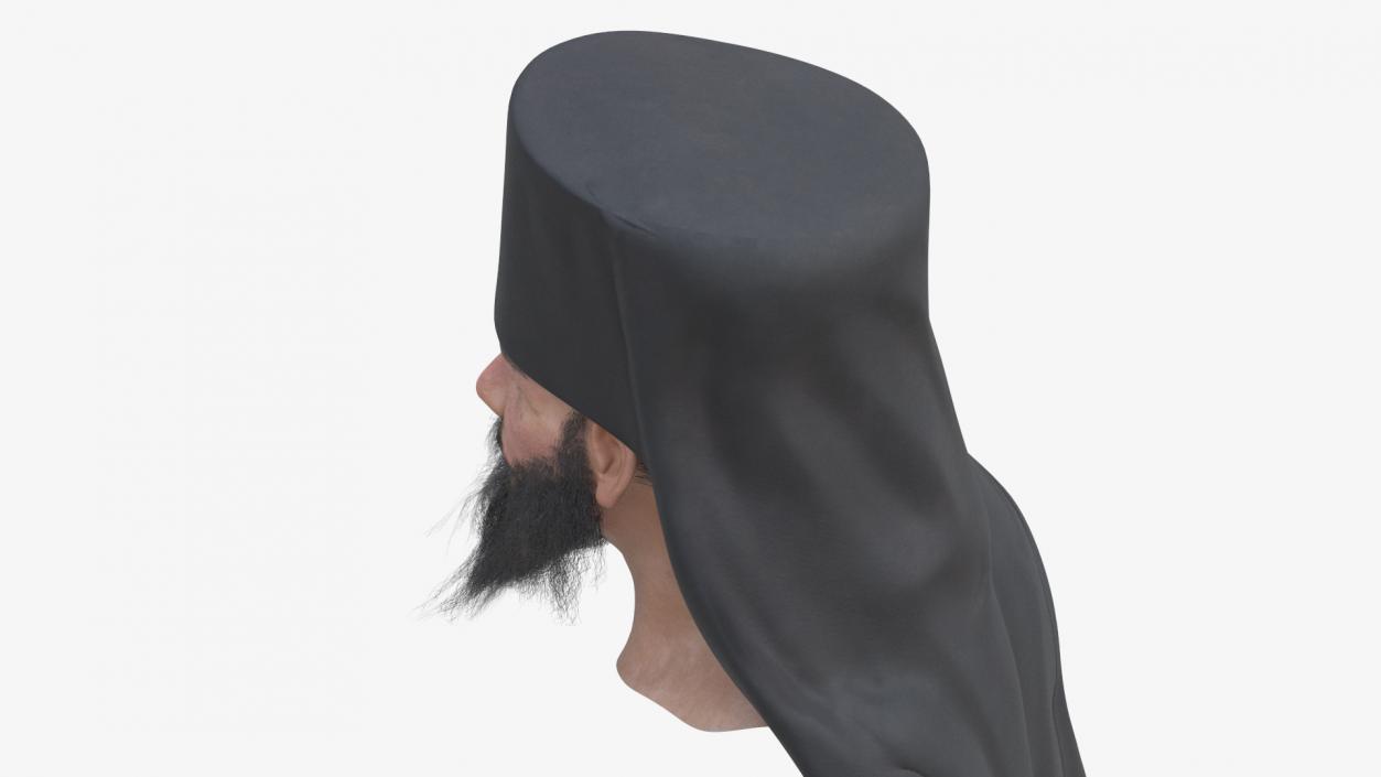 3D Orthodox Monk Head model