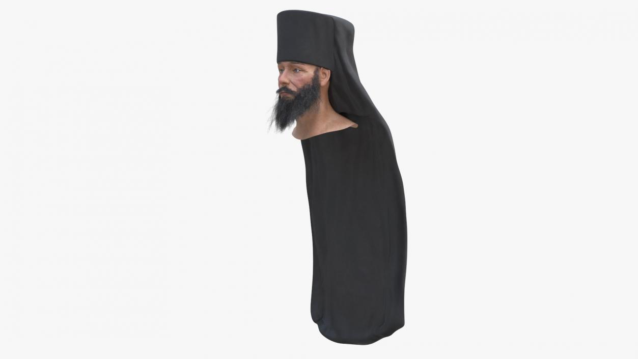 3D Orthodox Monk Head model