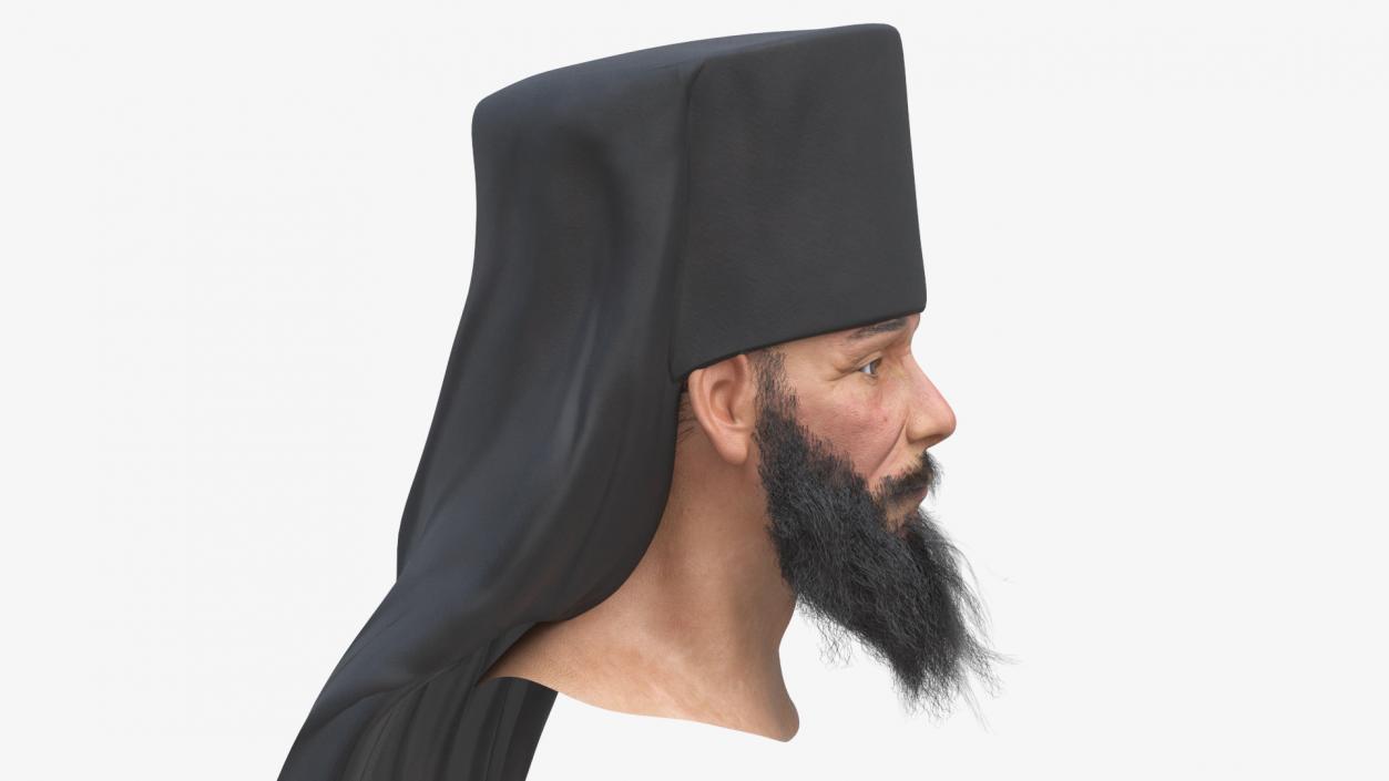 3D Orthodox Monk Head model