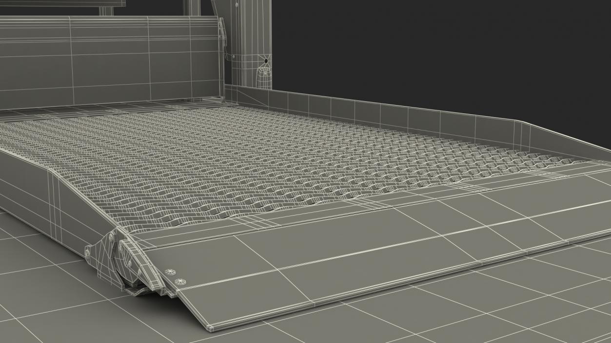 Linear Wheelchair Lift Rigged 3D model