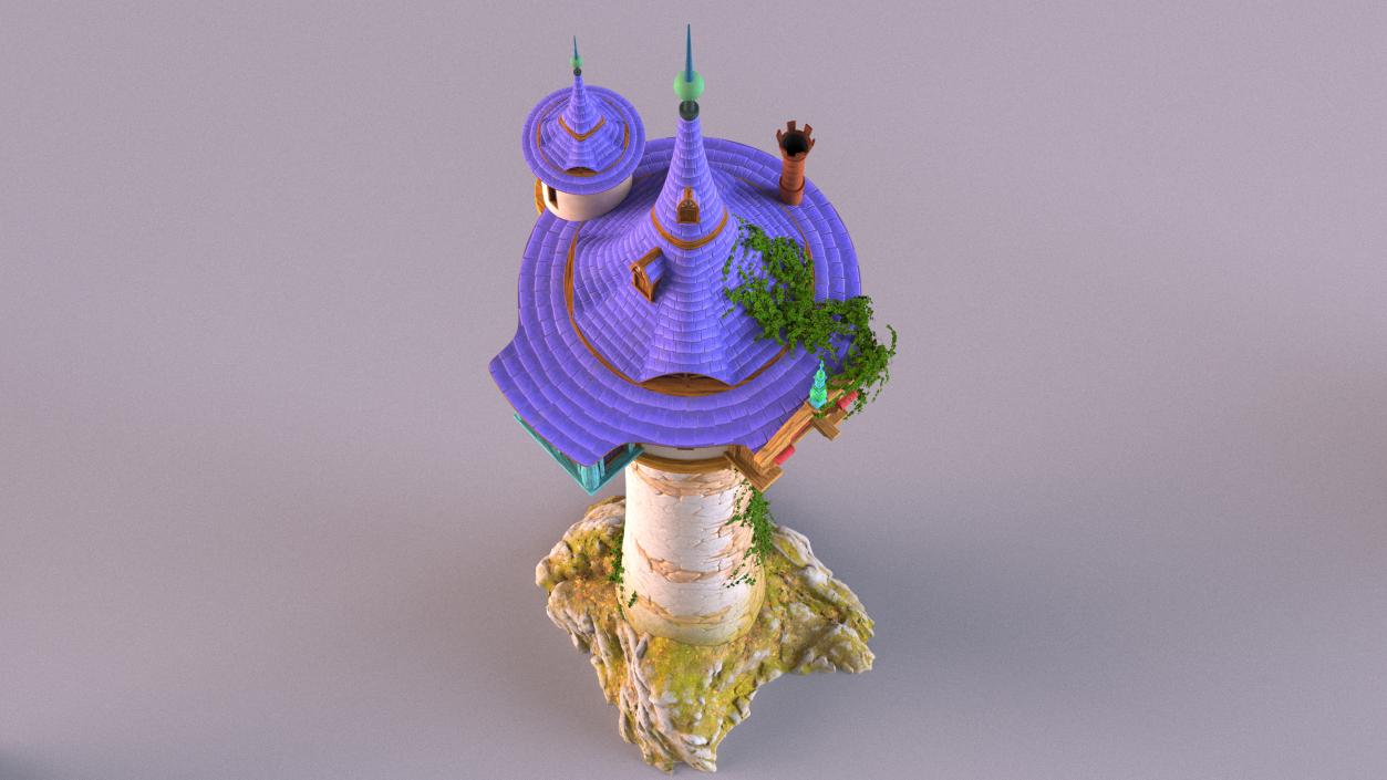 Tangled Rapunzel Tower 3D