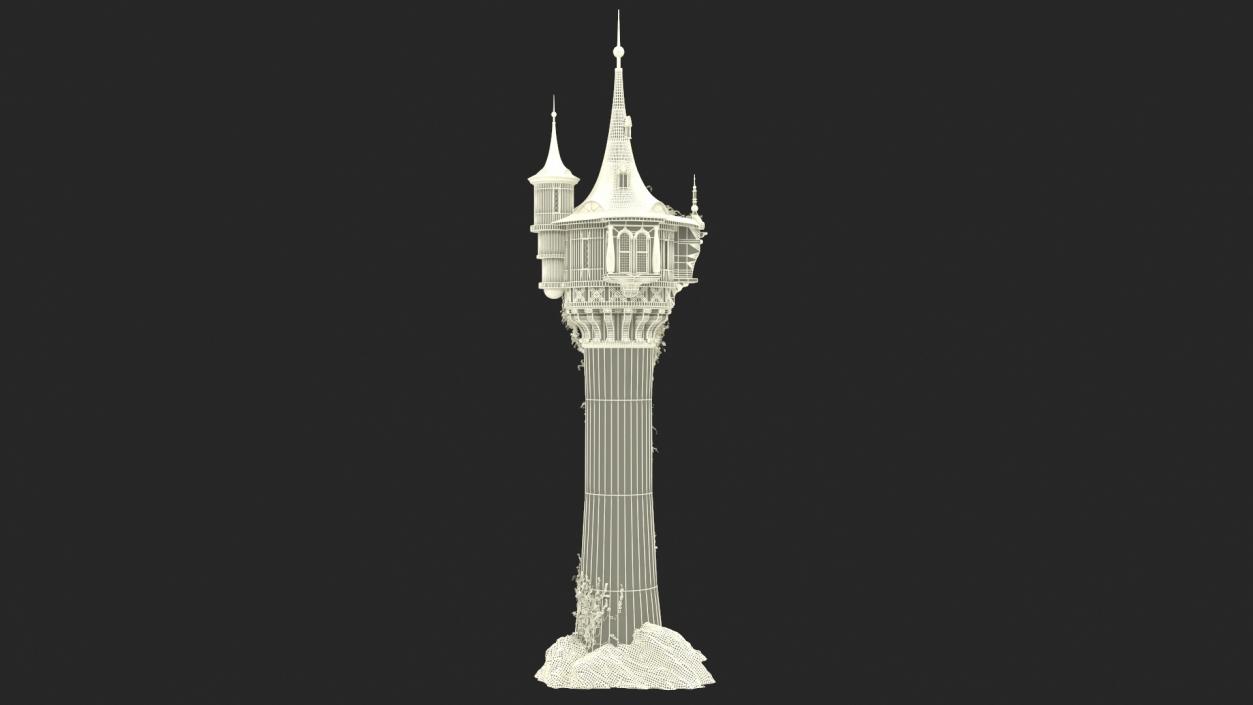 Tangled Rapunzel Tower 3D