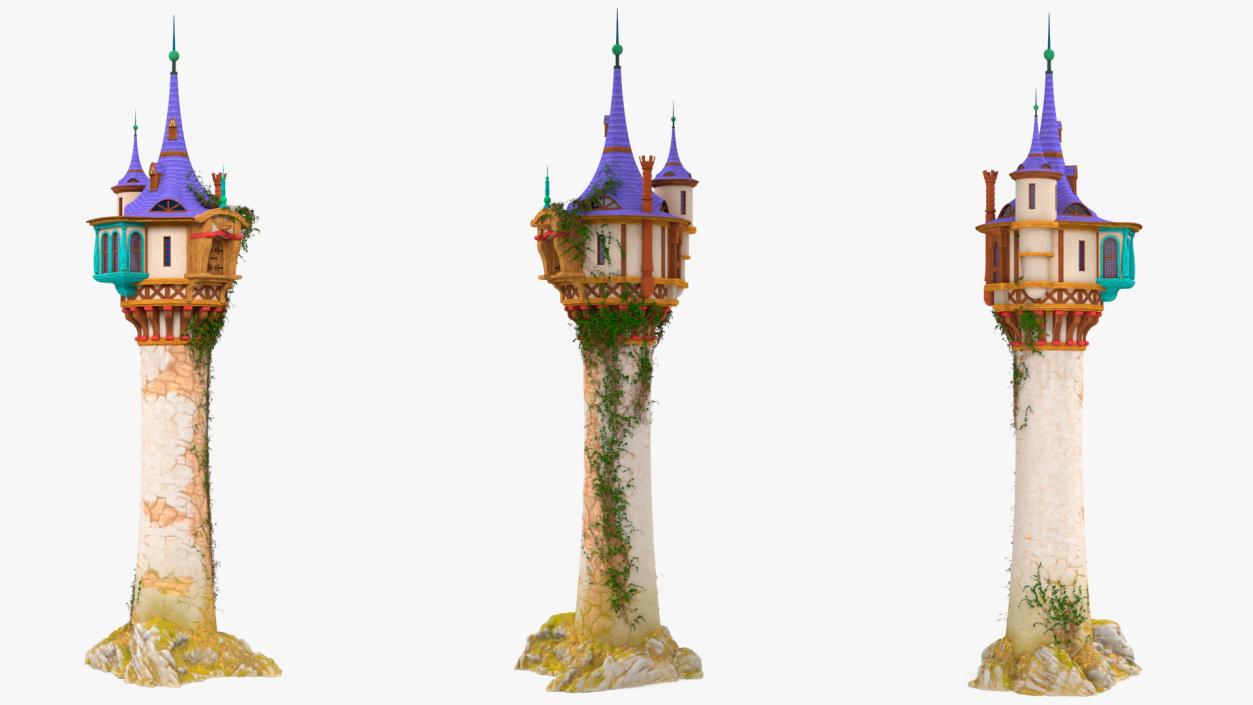 Tangled Rapunzel Tower 3D