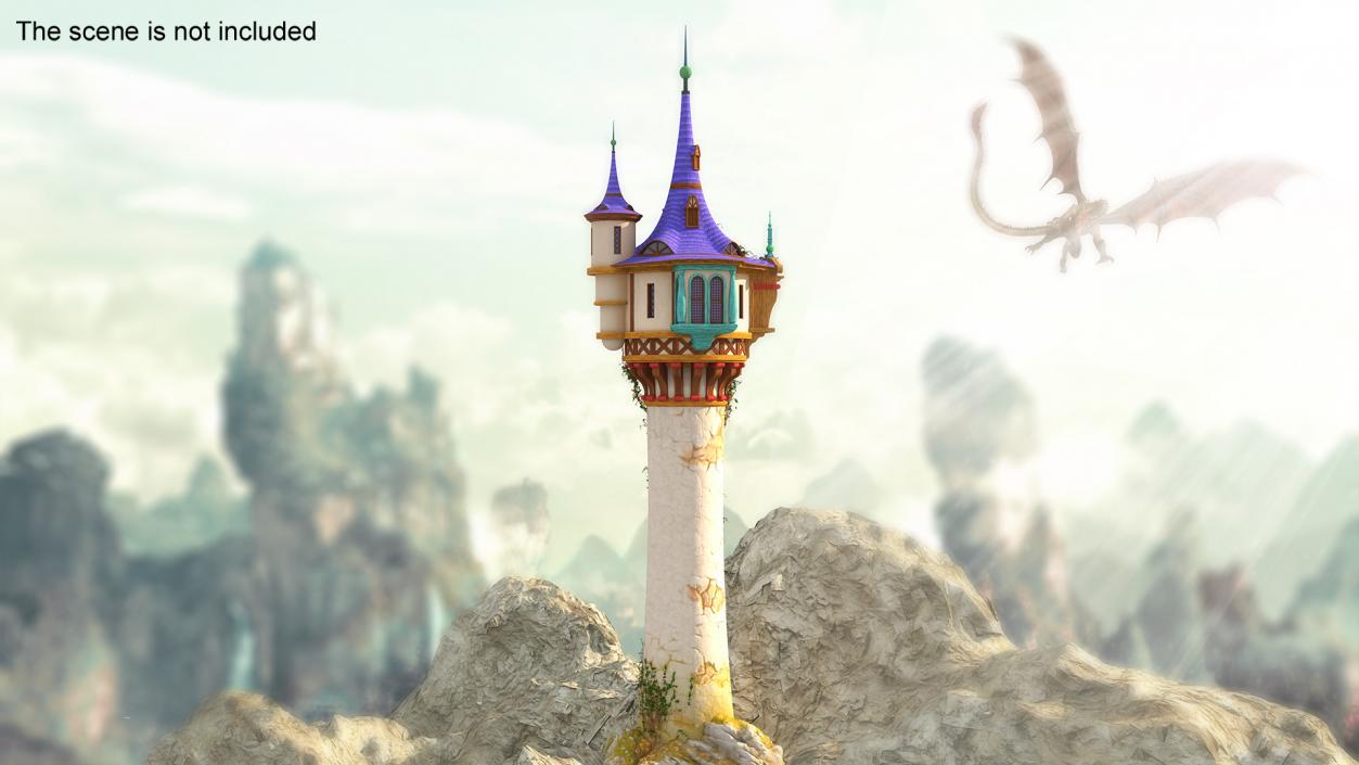 Tangled Rapunzel Tower 3D