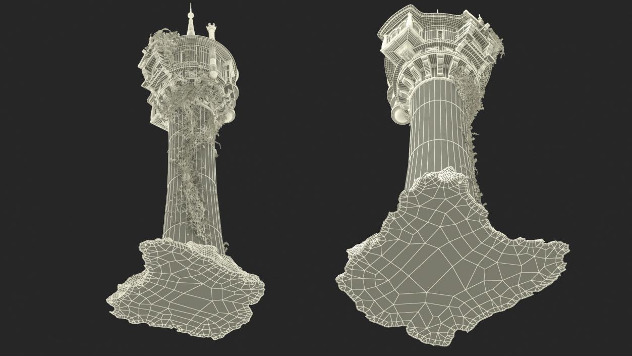 Tangled Rapunzel Tower 3D