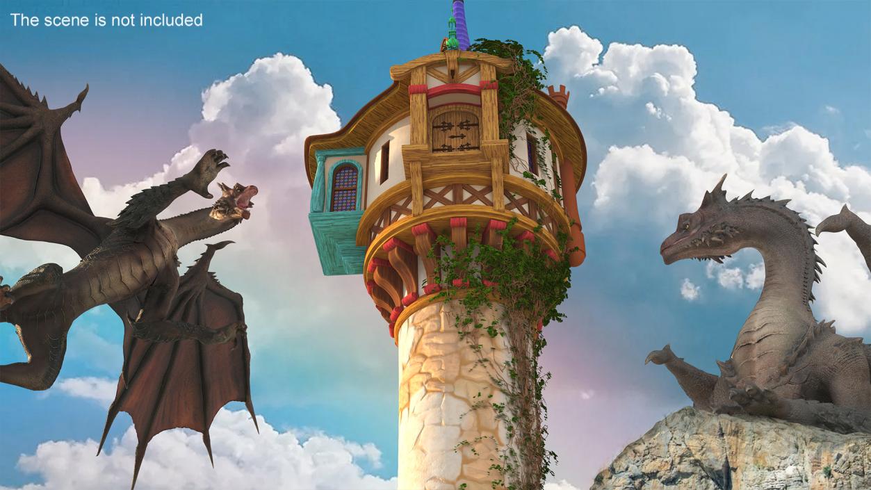 Tangled Rapunzel Tower 3D