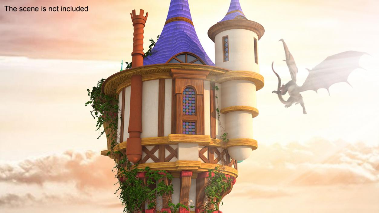 Tangled Rapunzel Tower 3D