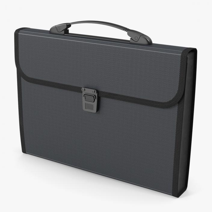 3D Document Organizer Case Bag Black model