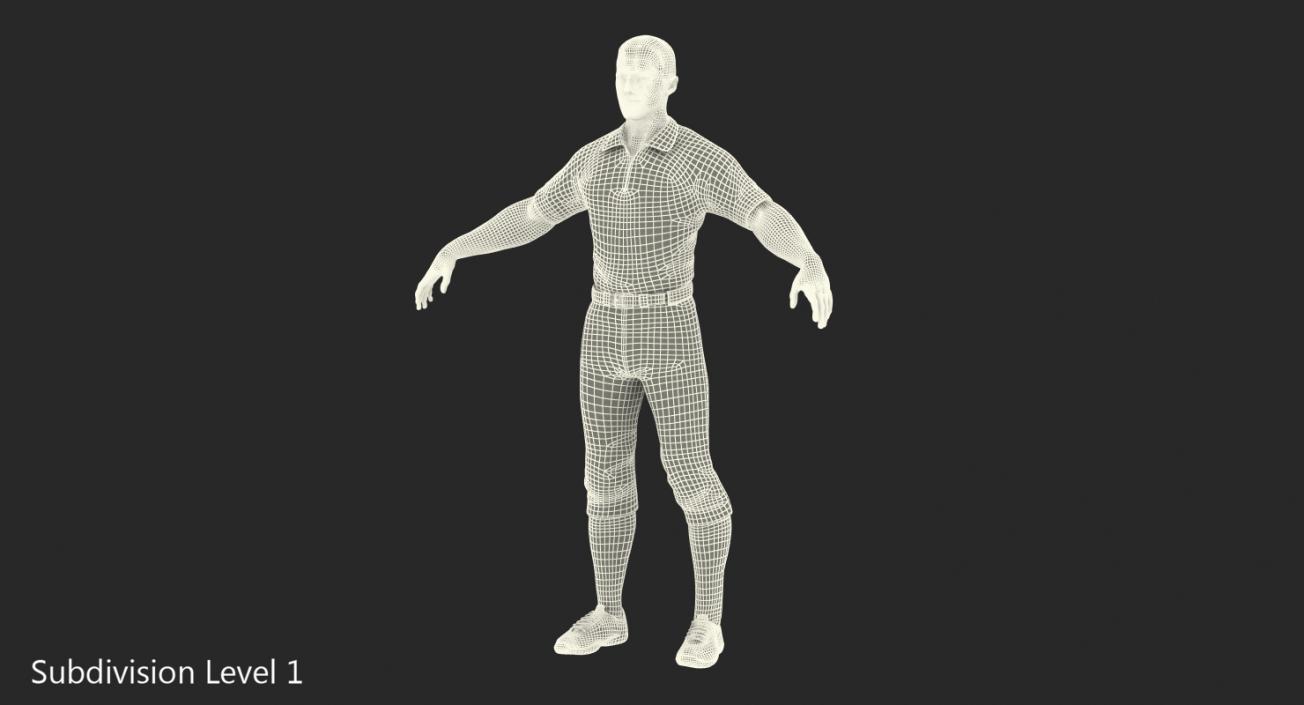 3D model American Football Referee