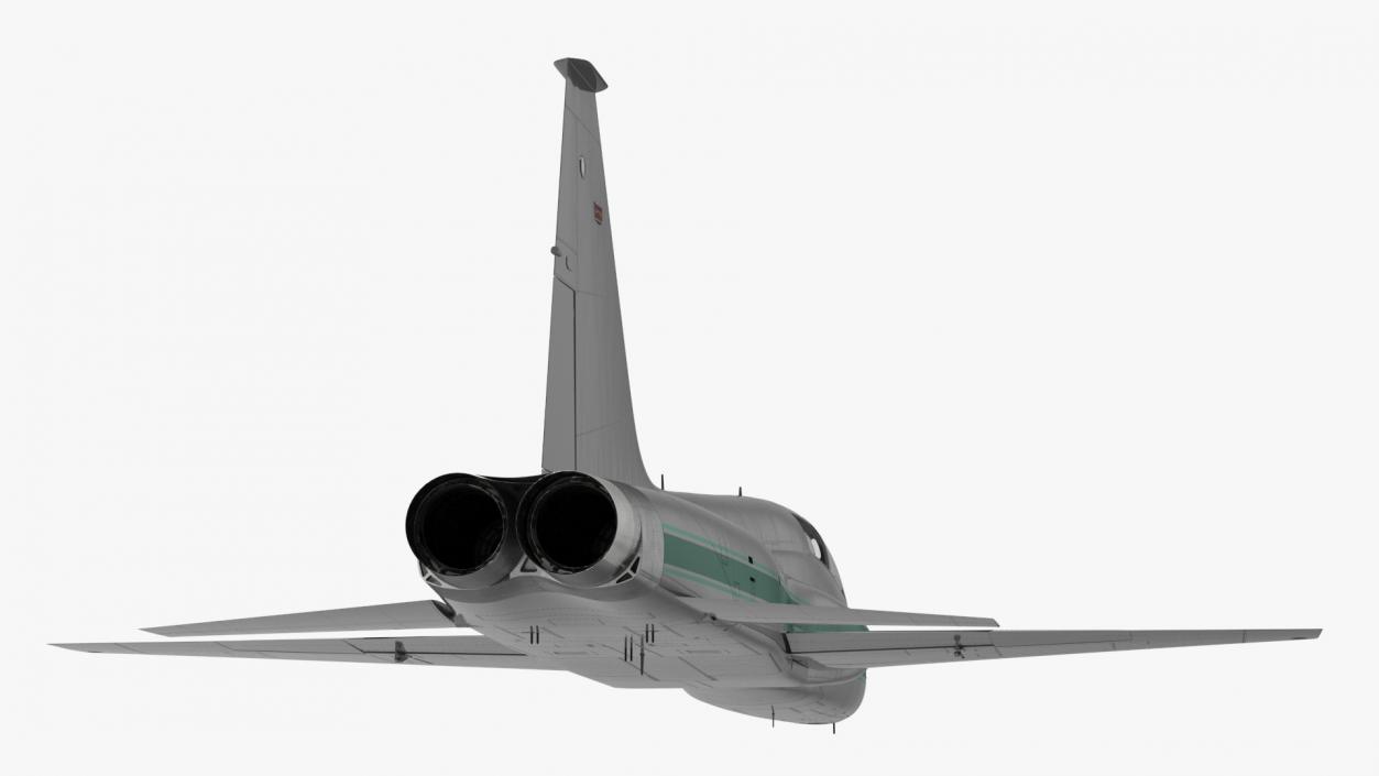 3D Supersonic Jet Trainer Grey Simple Interior model