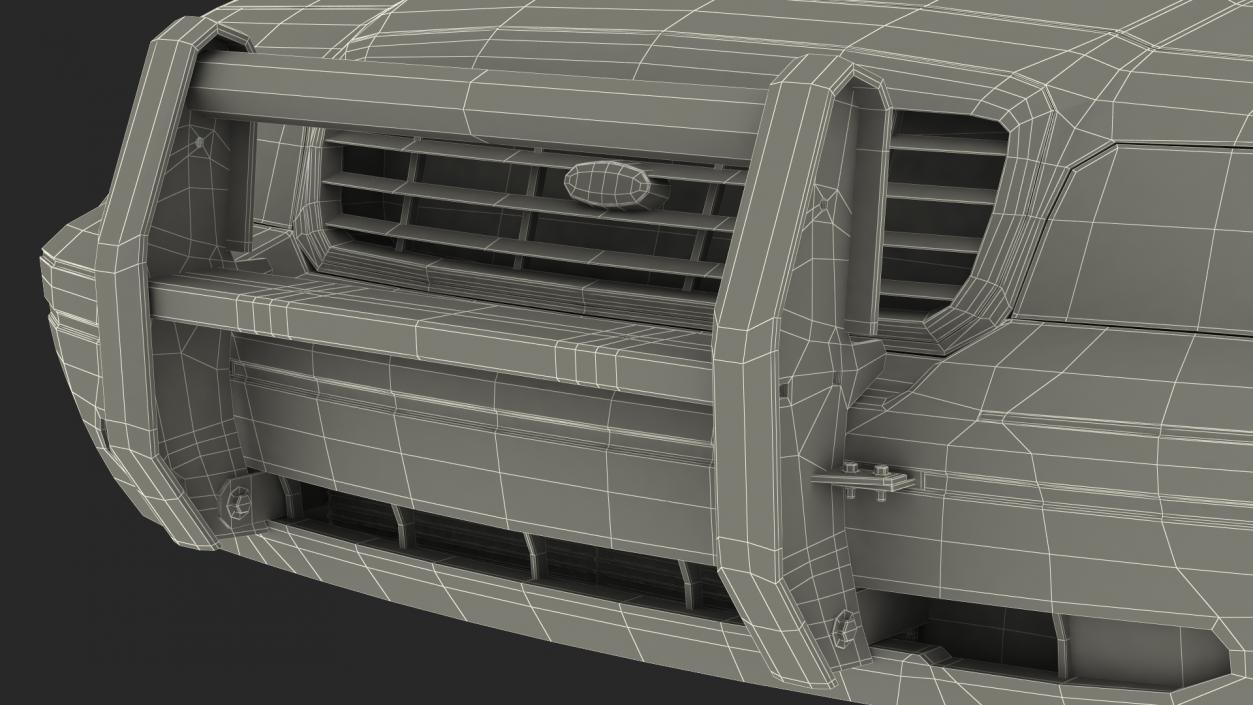 3D model Generic Police Car LVMPD Simple Interior