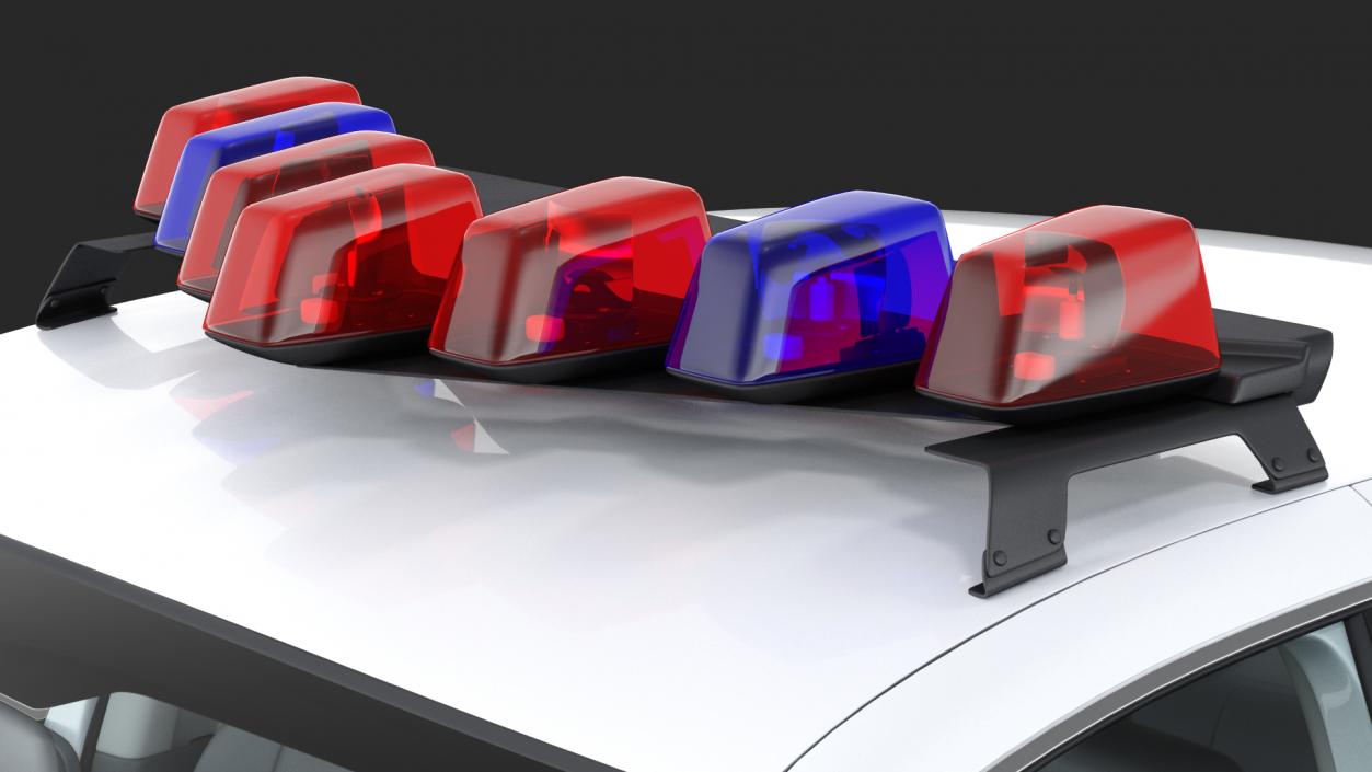 3D model Generic Police Car LVMPD Simple Interior