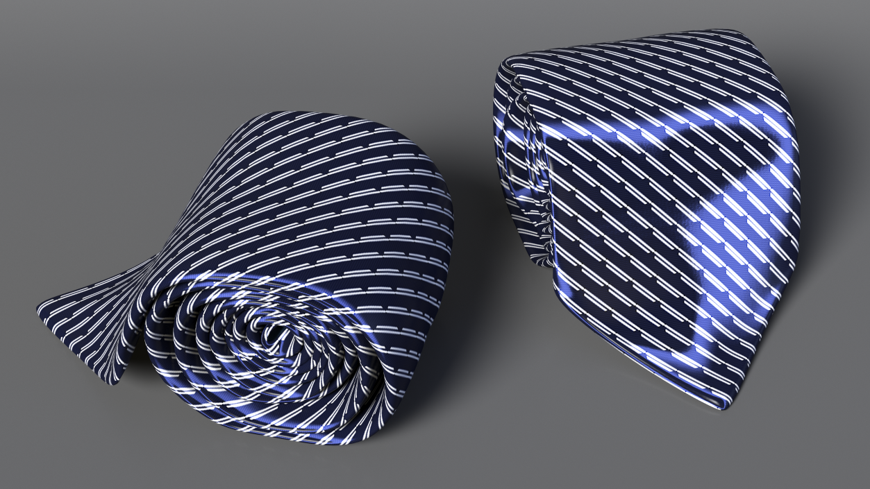 3D Silk Tile Tie model