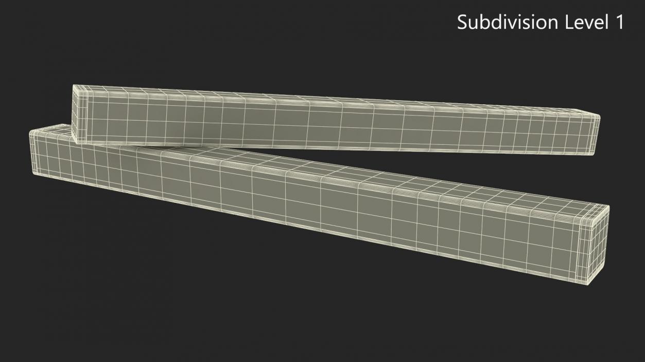 3D Retail Checkout Counter Divider