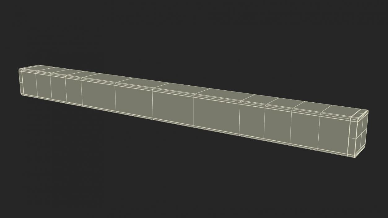 3D Retail Checkout Counter Divider