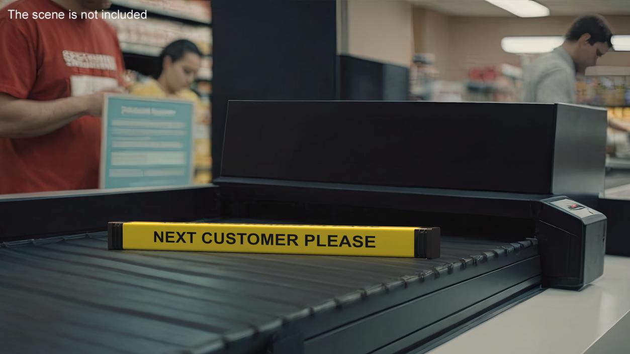 3D Retail Checkout Counter Divider