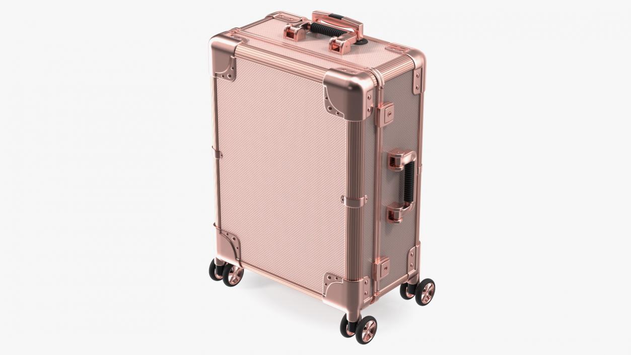 3D Professional Makeup Artist Trolley Closed Pink