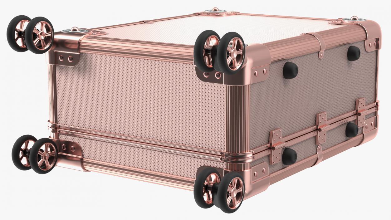 3D Professional Makeup Artist Trolley Closed Pink