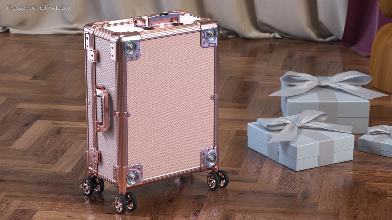 3D Professional Makeup Artist Trolley Closed Pink