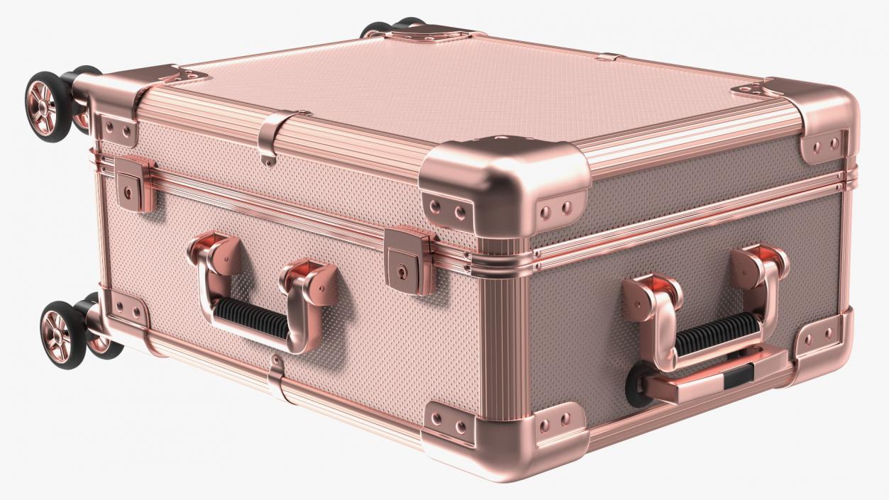 3D Professional Makeup Artist Trolley Closed Pink