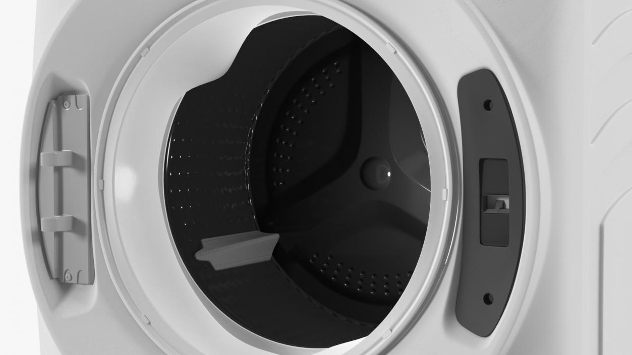 3D model Washing Machine and Dryer Set White