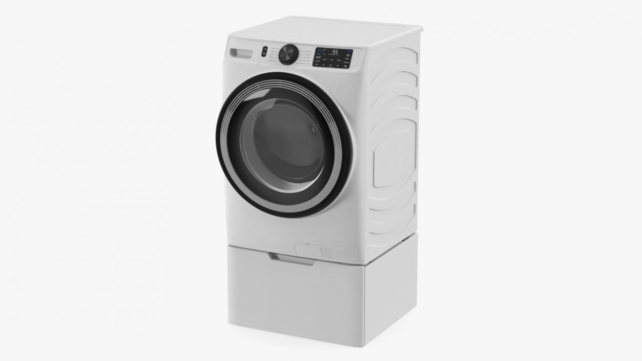 3D model Washing Machine and Dryer Set White