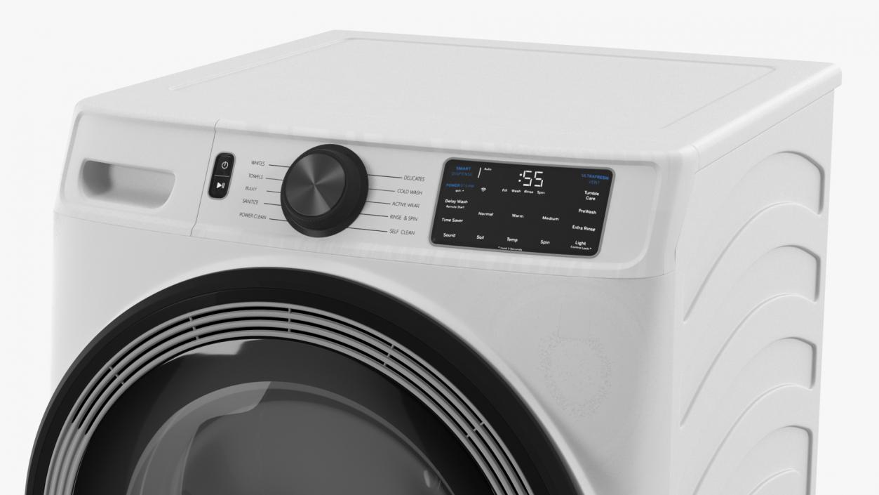 3D model Washing Machine and Dryer Set White