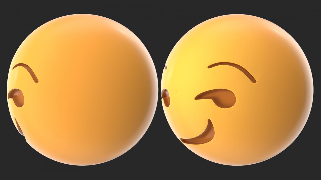 3D Smirk Emoji