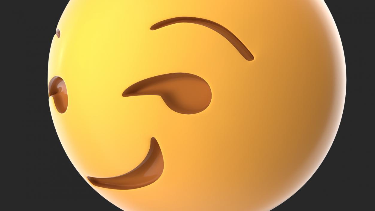 3D Smirk Emoji