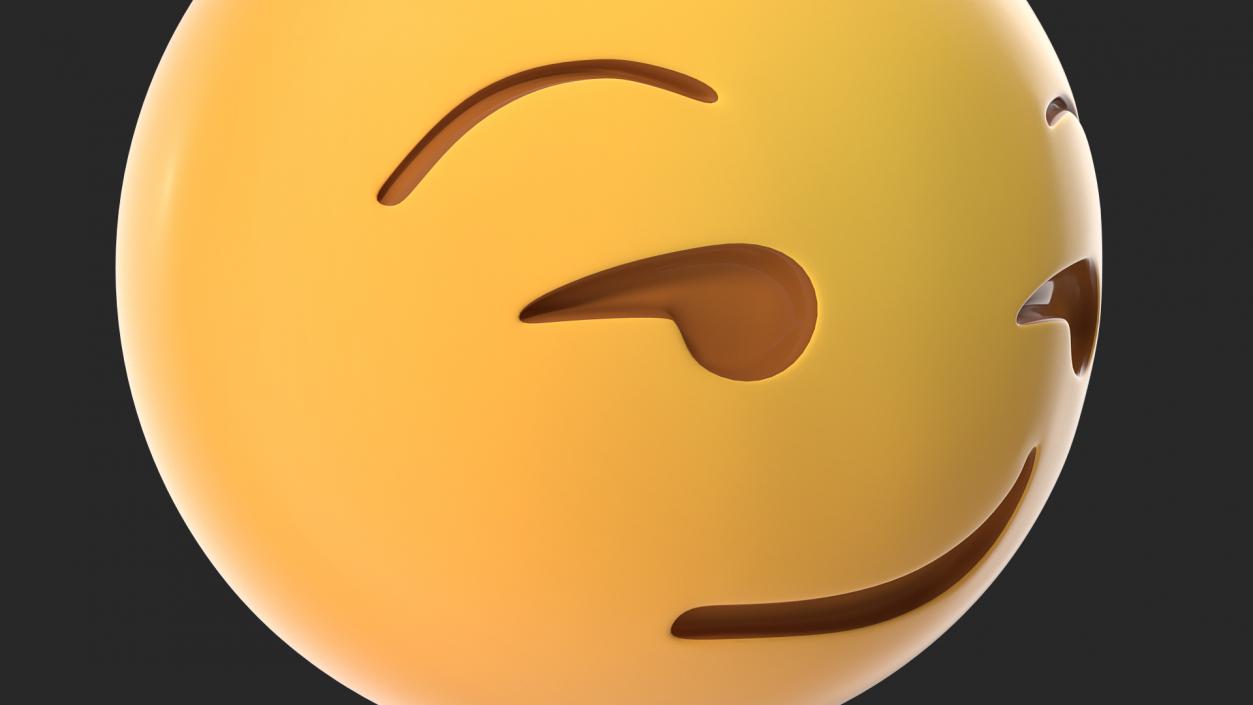 3D Smirk Emoji