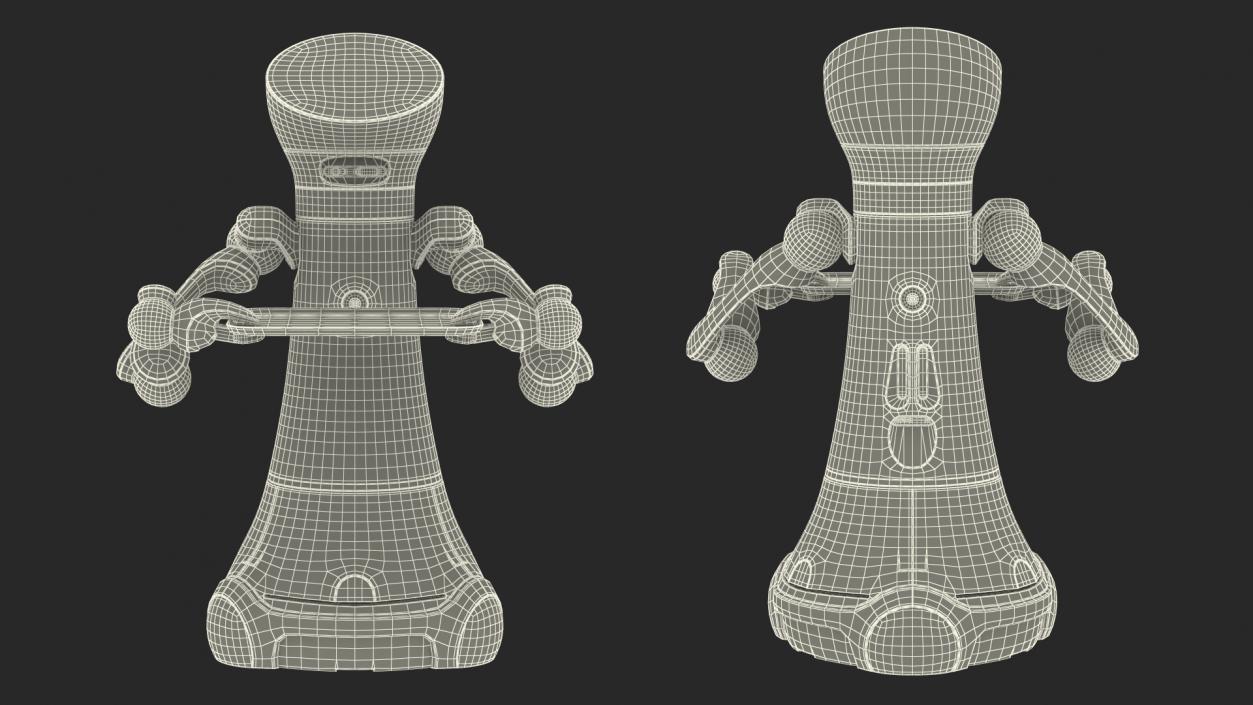 3D Careobot 4 with Medical Tray model