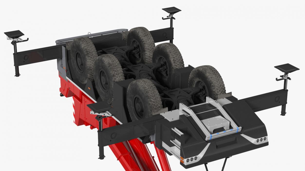 3D model Compact Mobile Crane With Load