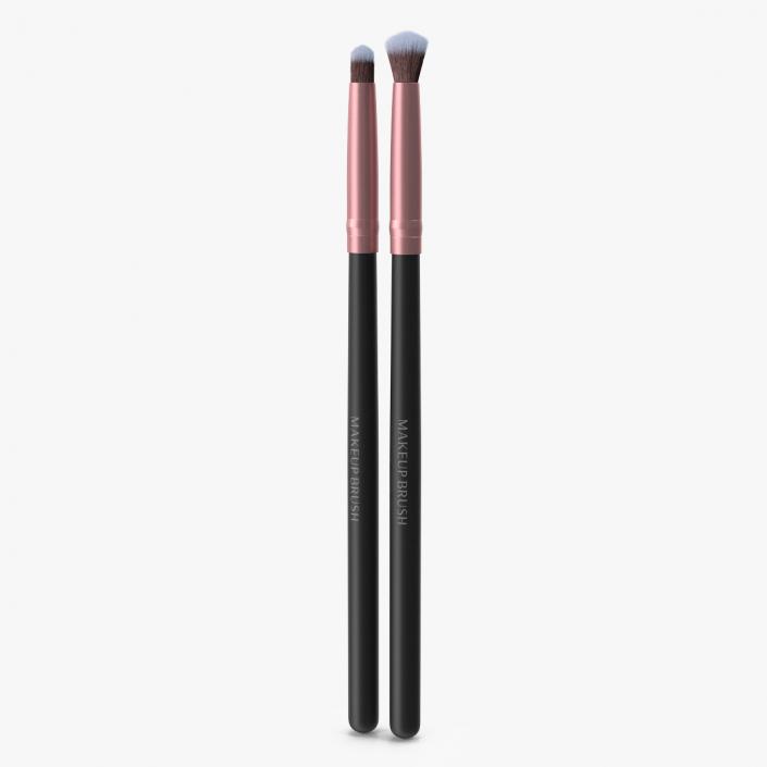 Angled Eyeshadow and Detail Brush Fur 3D