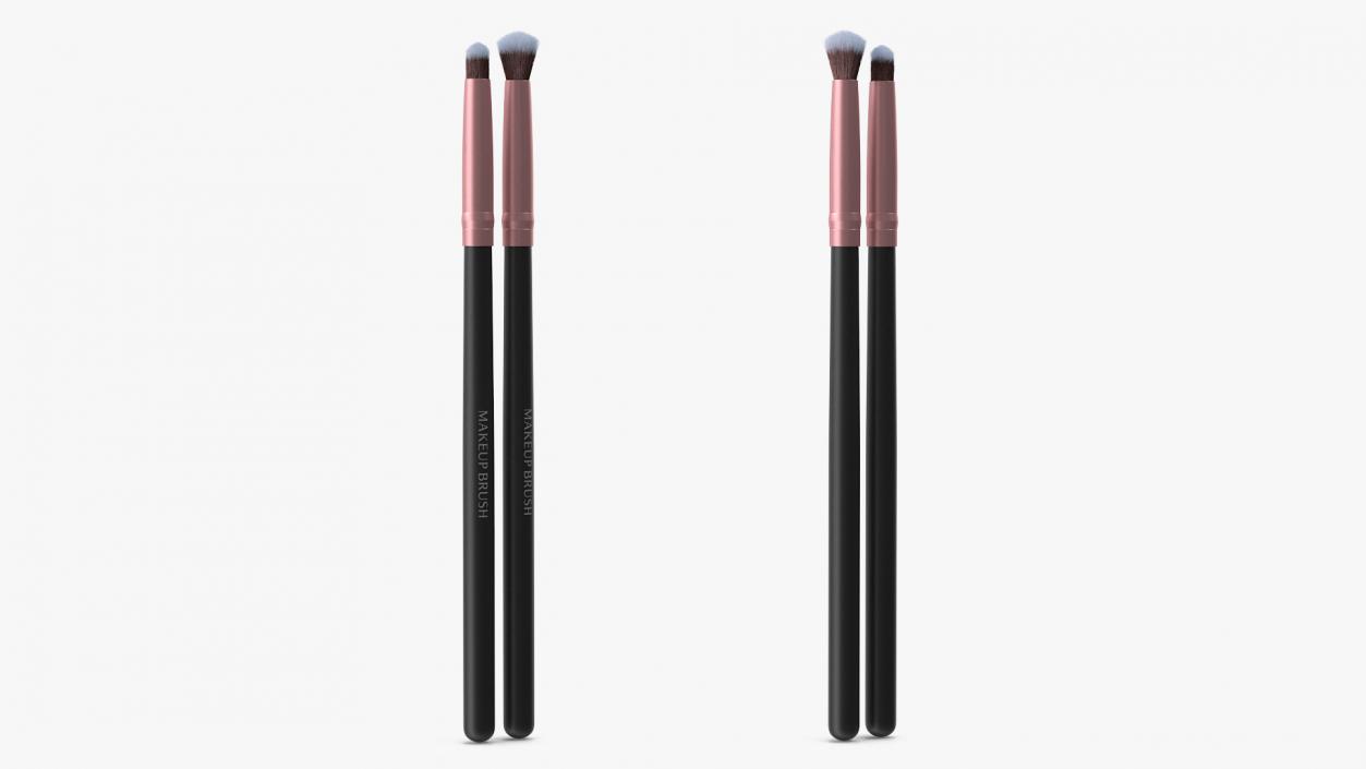 Angled Eyeshadow and Detail Brush Fur 3D