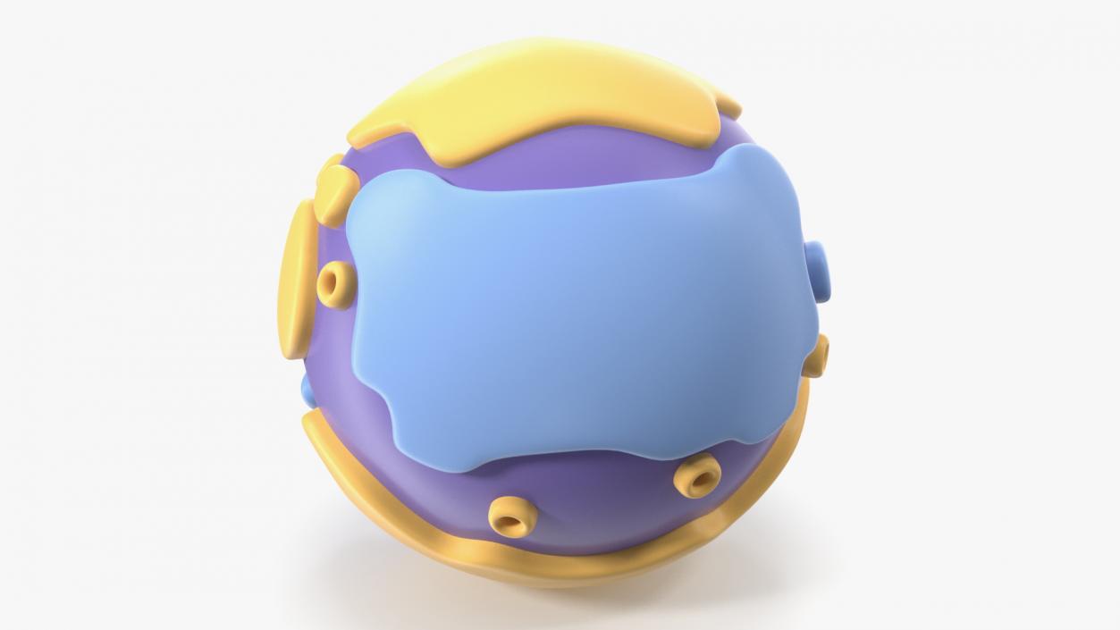 Cartoon Planet Mercury 3D