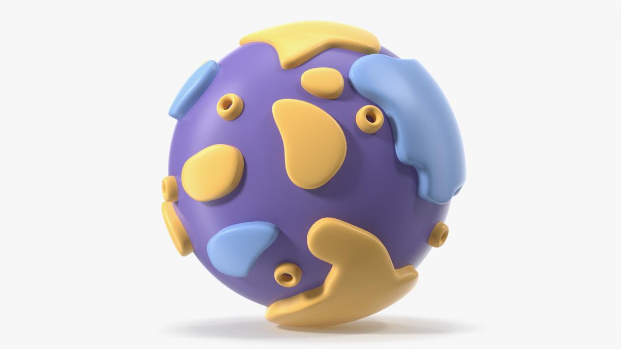 Cartoon Planet Mercury 3D