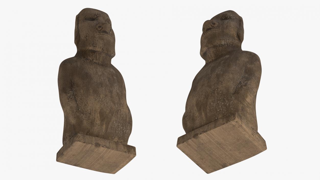 3D Moai Hoa Hakananai model