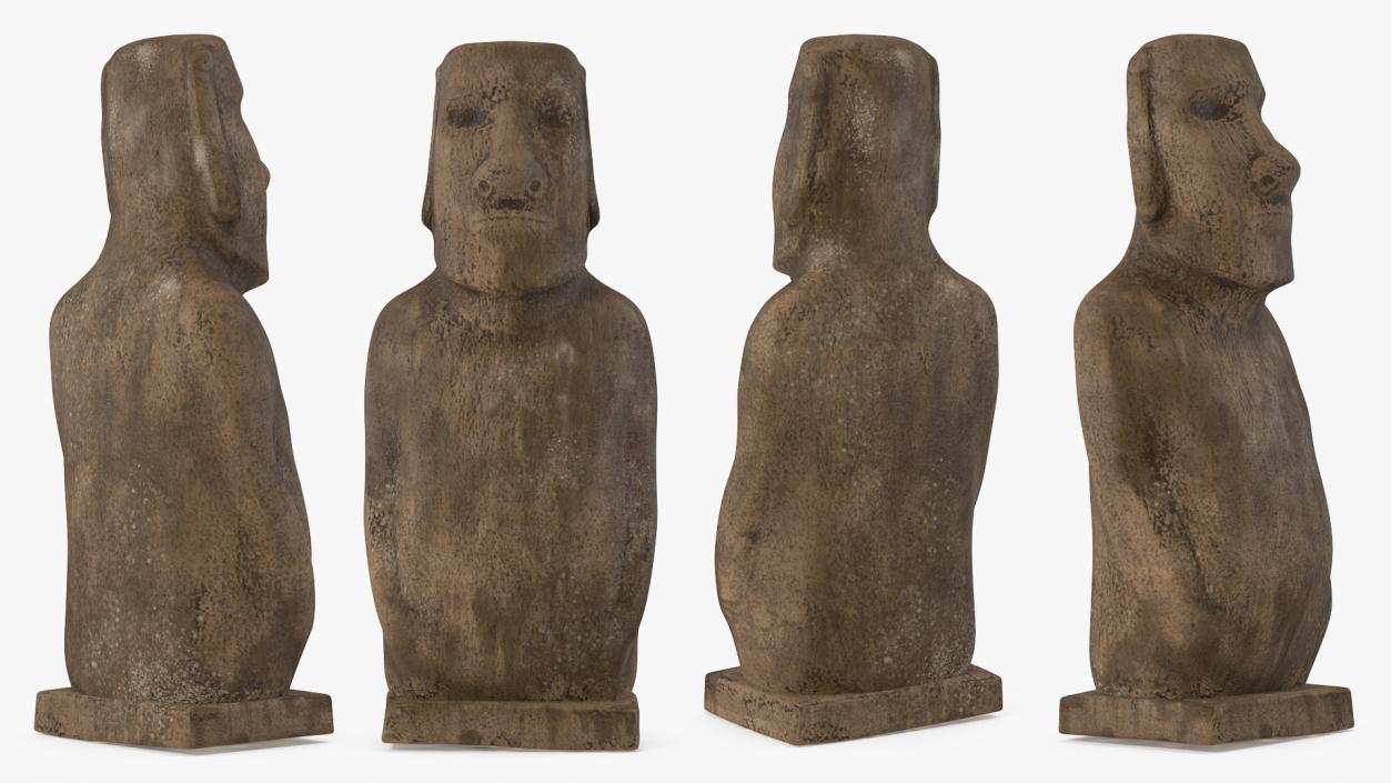 3D Moai Hoa Hakananai model